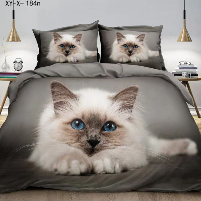 Bavlněné povlečení sweet cat 7-dílná sada C702 - Obrázek 1