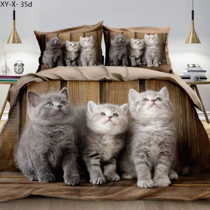 Bavlněné povlečení sweet cat 7-dílná sada C703