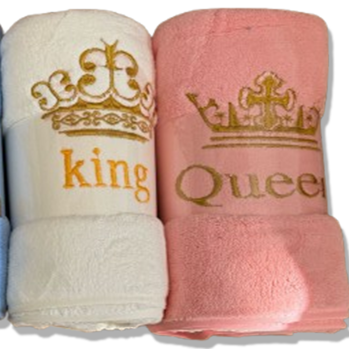 Sada luxusních osušek King & Queen – 4 ks - Obrázek 2