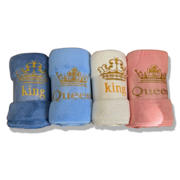Sada luxusních osušek King & Queen – 4 ks - Obrázek 1