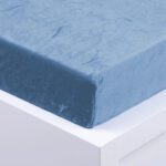 Mikroplyšová prostěradlo modrá 100x200 MP1801