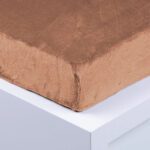 Mikroplyšové prostěradlo hnědé 100×200 MP1802