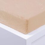 Mikroplyšové prostěradlo béžové 100×200 MP1803