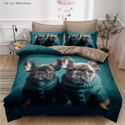 Ložní povlečení býčí pes design 3-dílná Sada B3K2132