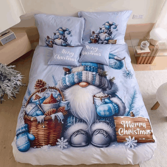 Bavlněné povlečení vánoční santa claus 7-dílná sada C80023 - Obrázek 1