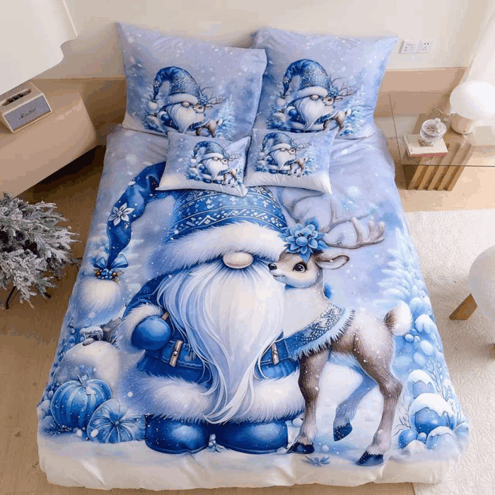 Bavlněné povlečení vánoční santa claus 7-dílná sada C80027 - Obrázek 1